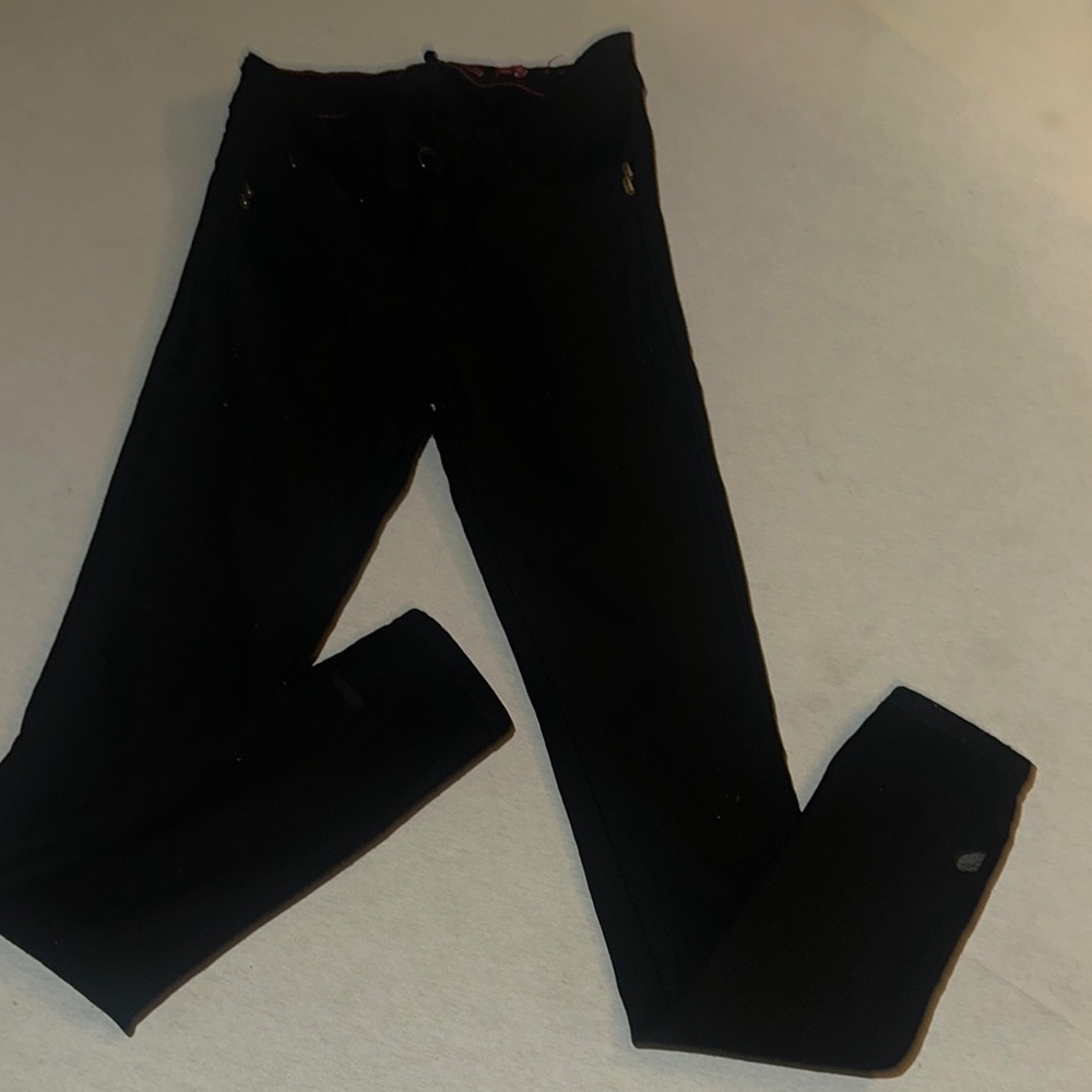 Womens Size Medium Wanna Betta Butt Stylish Black Jean Pants.